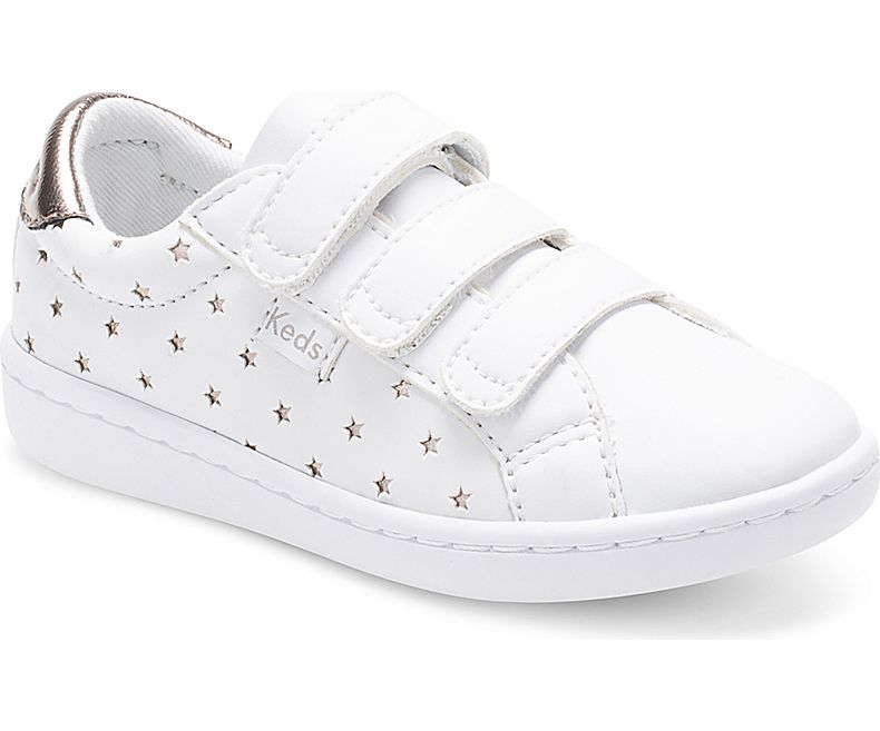 Keds Kids White Casuals Shoes - Keds Ace 3v 047SHCDIZ